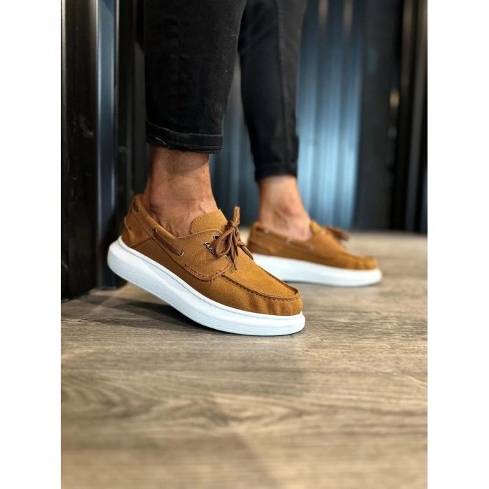 Yüksek Taban Mevsimlik Süet Ayakkabı  Taba