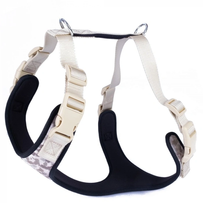 Yumuşak Softlu Köpek Göğüs Tasması 45/55 cm Kamuflaj Açık