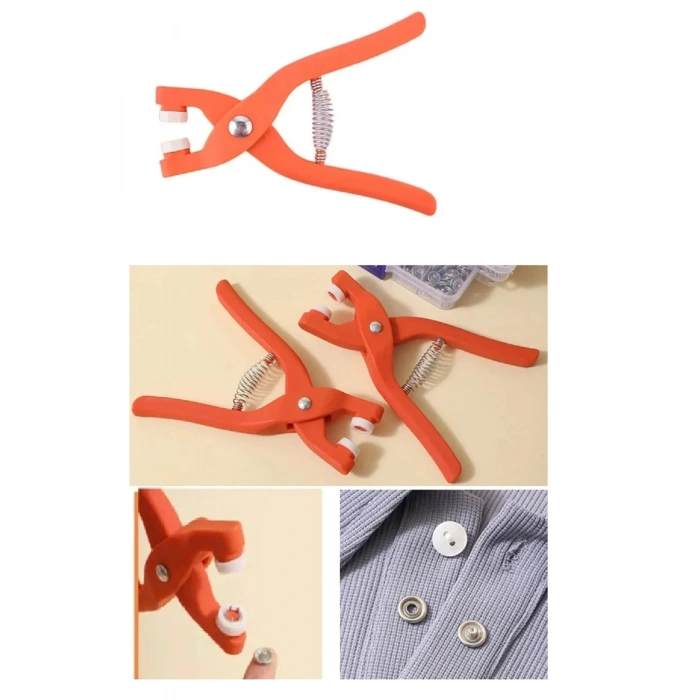 Yuvarlak Hlı Kuş Gözü Pensesi 9.5 Mm - Saklama Kutulu Bebek Elbise Çıtçıt Montaj Seti