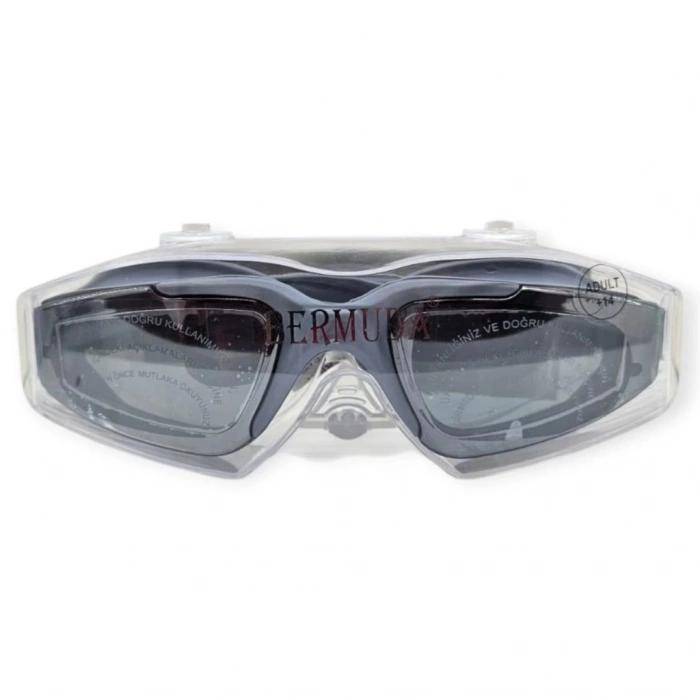 Yüzücü Gözlüğü Silikon Kulaklıklı GRİ - 1710