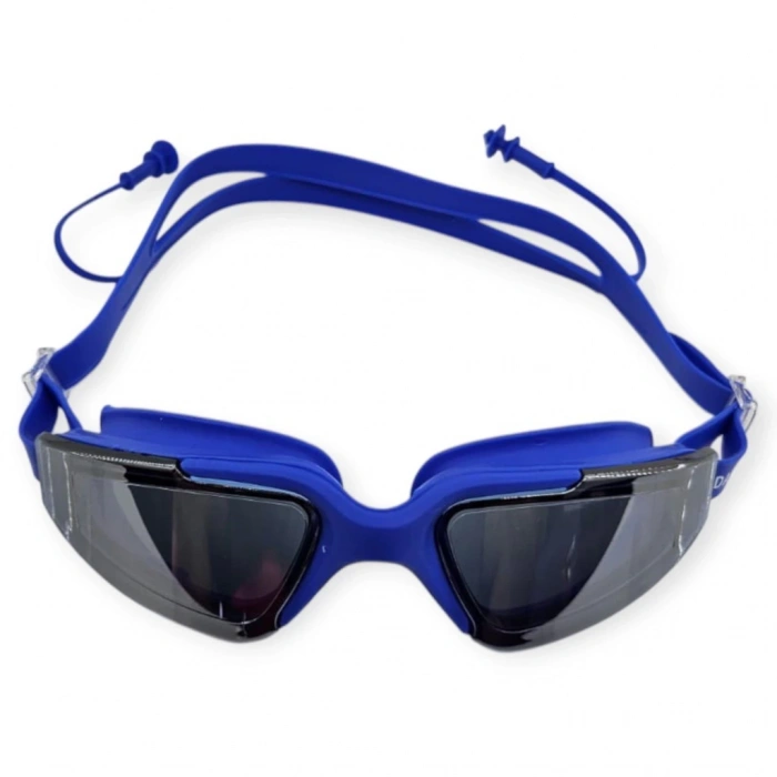 Yüzücü Gözlüğü Silikon Kulaklıklı MAVİ - 1710