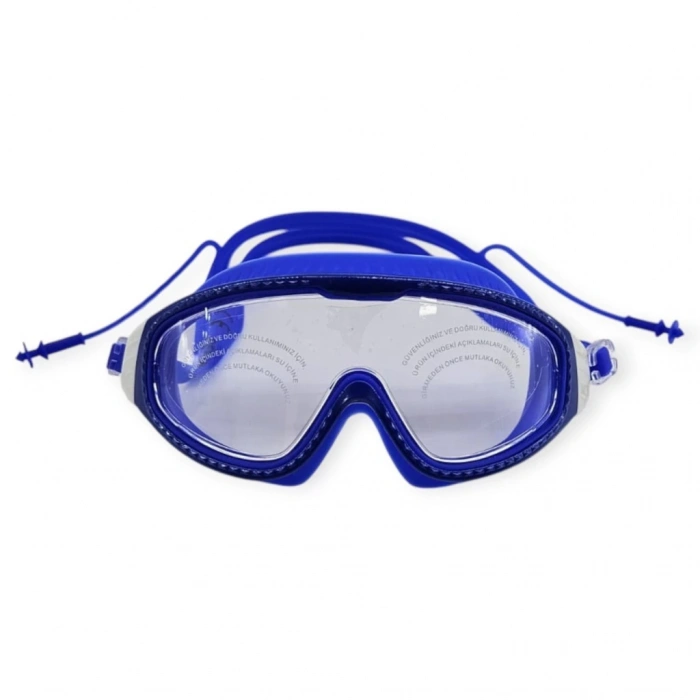 Yüzücü Gözlüğü Silikon Kulaklıklı MAVİ - AF108
