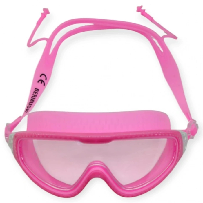 Yüzücü Gözlüğü Silikon Kulaklıklı PEMBE - AF108