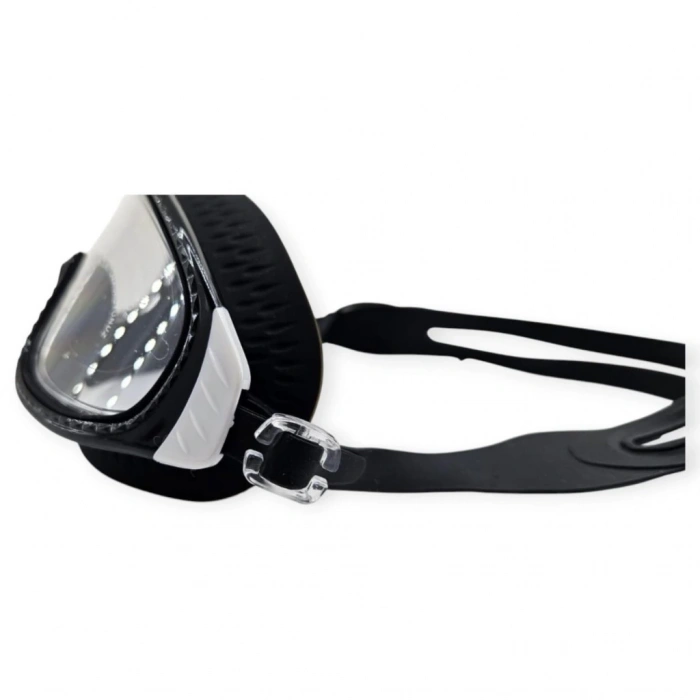 Yüzücü Gözlüğü Silikon Kulaklıklı SİYAH - AF108