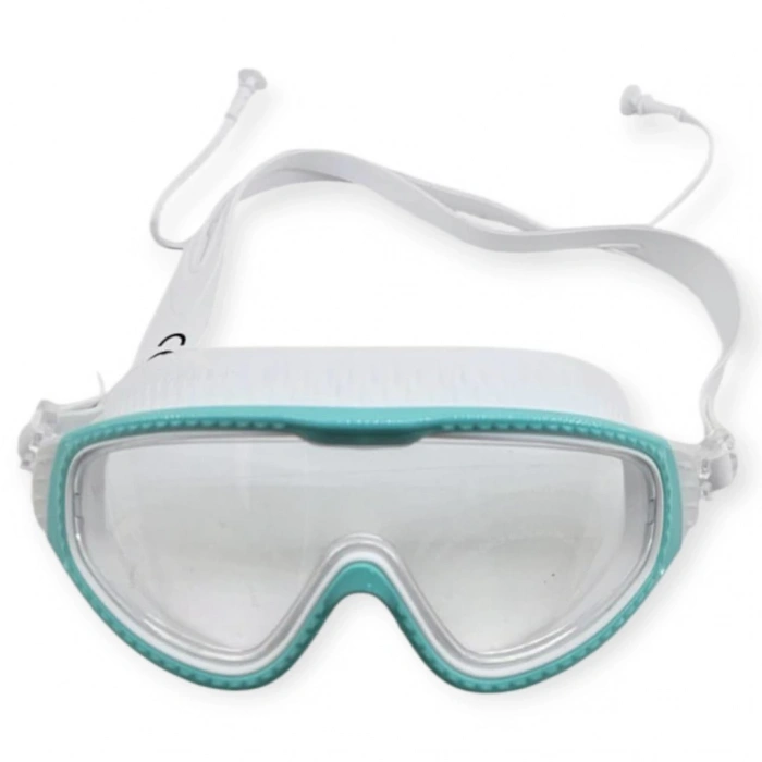 Yüzücü Gözlüğü Silikon Kulaklıklı YEŞİL - AF108