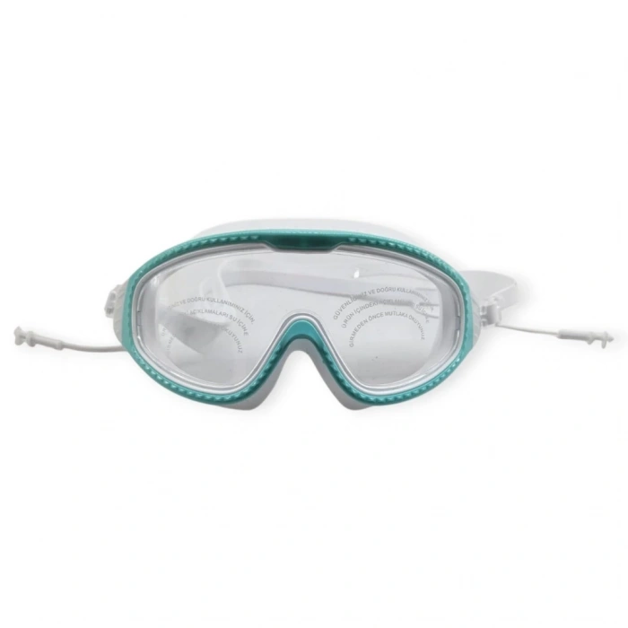 Yüzücü Gözlüğü Silikon Kulaklıklı YEŞİL - AF108