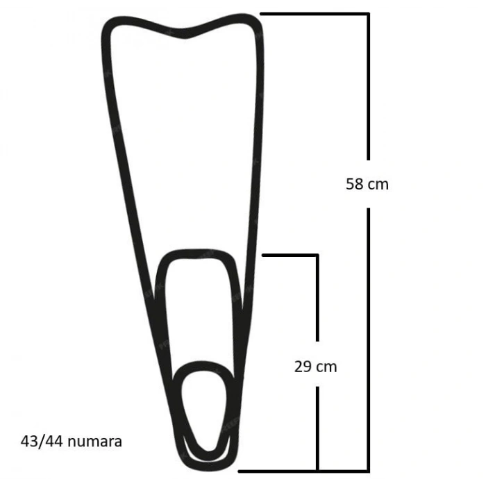 Yüzücü Paleti  MAVİ Çantalı - 43-44 - B577