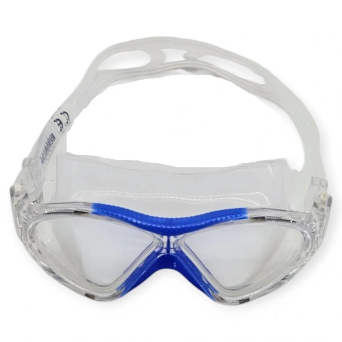 Yüzücü Sörf Gözlüğü Kulaklık Hediyeli BEYAZ/MAVİ - 8170