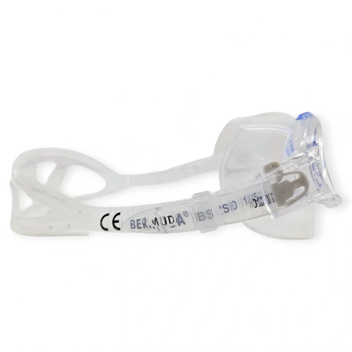 Yüzücü Sörf Gözlüğü Kulaklık Hediyeli BEYAZ/MAVİ - 8170