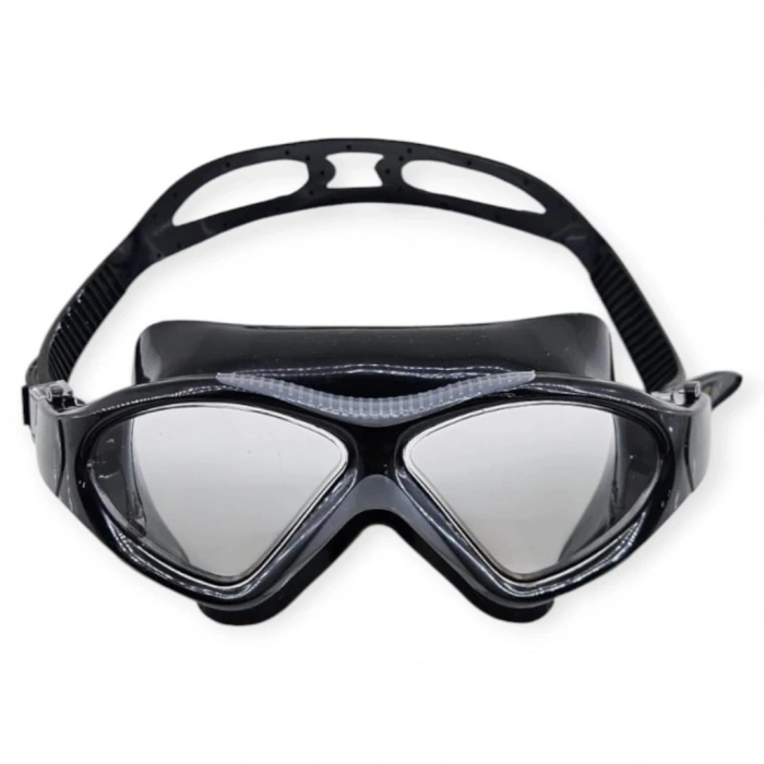 Yüzücü Sörf Gözlüğü Kulaklık Hediyeli SİYAH/GRİ - 8170