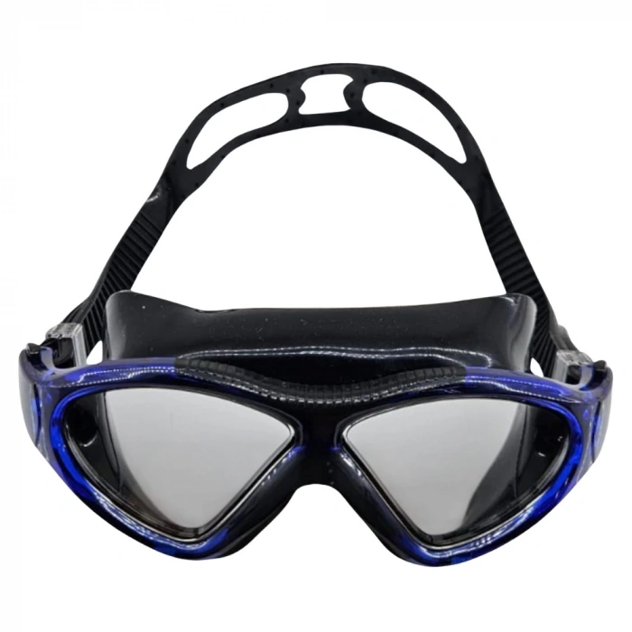 Yüzücü Sörf Gözlüğü Kulaklık Hediyeli SİYAH/MAVİ - 8170
