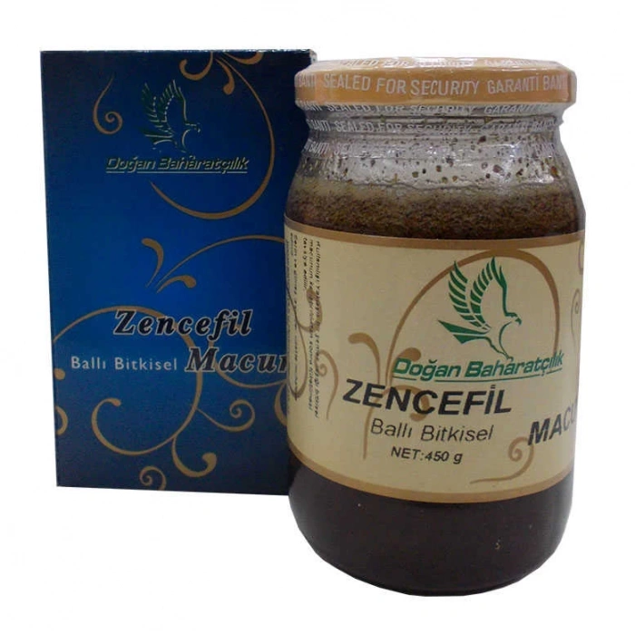 Zencefilli Ballı sel Karışım Cam Kavanoz 450 Gr
