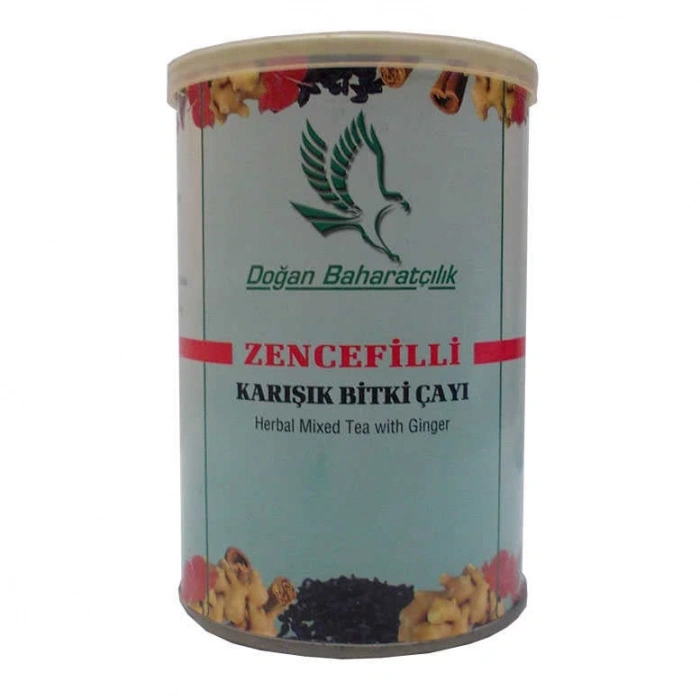 Zencefilli Karışık sel Çay 100 Gr Teneke Kutu