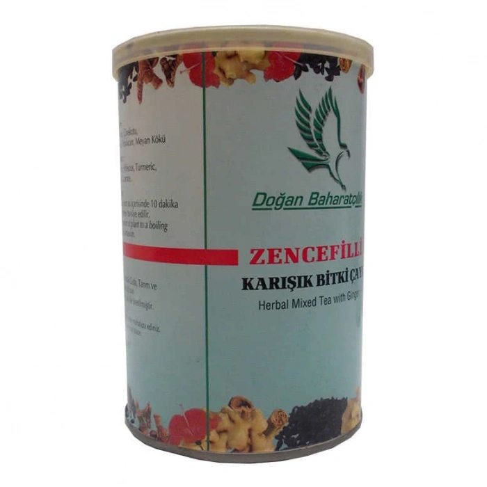 Zencefilli Karışık sel Çay 100 Gr Teneke Kutu