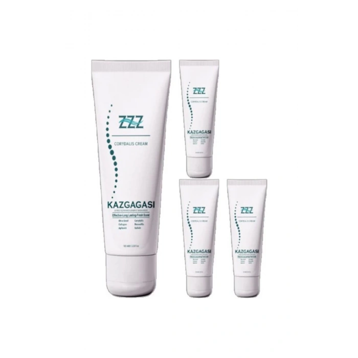 ZZZ Kaz Gagası 4 Adet Özel Karışımlı Corydalis 100 ml Sırt Bel Kas Iskelet Kısmi Kullanım Kremi