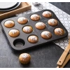 12 Bölmeli Metal Yapışmaz Muffin Kek Kalıbı
