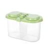 2 Bölmeli Saklama ve Erzak Kabı 1200 ML