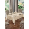 26 Parça Masa Örtüsü Seti Bahar Bej