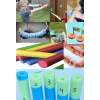 3 Adet Renkli Çocuk Aktivite Köpüğü Hayal Gücü Geliştirici Sosis Şekil Yapma Köpüğü  (150 cm x 6 cm)