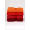 4´lü 50x90 Havlu Seti Kırmızı