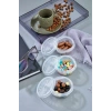 9 lu Yelpaze Kapaklı Şeffaf Mini Sosluk - Ketçap Mayonez Kabı- Kahve Yanı Şeker Lokumluk