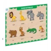 Ahşap Vahşi Hayvanlar Eğitici Set