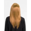 Altın Renk Düz Kesim İçi Astarlı Uzun Parti Peruğu Takma Saç