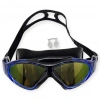 Aynalı Yüzücü Sörf Gözlüğü Kulaklık Hediyeli SİYAH/MAVİ - 8170-M