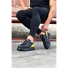 Bant Legend Kömür Sarı Kalın Taban Casual Erkek Ayakkabı
