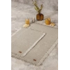 Bath Rug Set Bej 2li 75x125 60x90