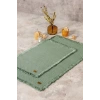 Bath Rug Set Yeşil 2li 75x125 60x90
