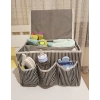 Bebek Beşik Başucu Düzenleyici Kapaklı 5 Bölmeli Organizer