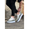 Beyaz Gri Ortopedik Taban Erkek Casual Ayakkabı