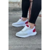 Beyaz Kırmızı Triko Erkek Spor Ayakkabı