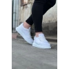 Beyaz Kot Kumaş Erkek Casual Ayakkabı