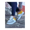 Beyaz Sarı Erkek Casual Ayakkabı