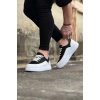 Beyaz Siyah Ortopedik Taban Erkek Casual Ayakkabı