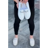 Beyaz Triko Babet Erkek Casual Ayakkabı
