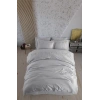 Çift Kişilik Poplin Premium Nakışlı Nev Diva Gri