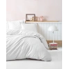 Çift Kişilik Saten Nev Takımı Elegante Stripe Beyaz