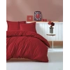 Çift Kişilik Saten Nev Takımı Elegante Stripe Bordo