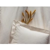 Çift Kişilik Saten Nev Takımı Elegante Stripe Ekru