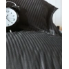 Çift Kişilik Saten Nev Takımı Elegante Stripe Siyah