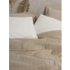 Çift Kişilik Yatak Örtülü Pike Takımı Natura Vilo Bej