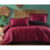 Çift Kişilik Yatak Örtüsü Lorna v5 Bordo