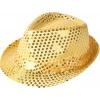 Disko Star Altın Gold Payetli Fötr Şapka Yetişkin Boy