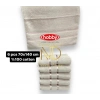 Açık Kahve 50x90 6lı Havlu Seti