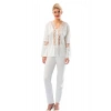 Ekru Penye Pijama Takımı
