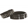 El Yapımı Çivili Köpek Boyun Tasması 5x55-65cm Siyah