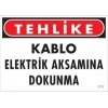 Elektrik Kablosu Uyarı Levhası 25x35 KOD:1117